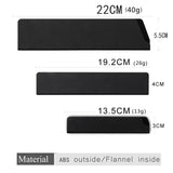 3 - Piece Universal Knife Edge Guards Set - 8 Inch / 6Inch / 5Inches ,Knife Sleeve for Chefs Knife, Cleaver - Plastic & Felt