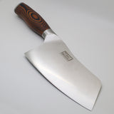 MLGB 7.5 inch Chinese Cleaver Knife - HC German Stainless Steel with Pakkawood Handle
