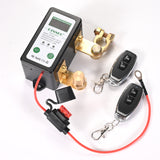 KTNNKG 12V DC Remote Battery Cut Off Switch Disconnect Ciruit Breaker with LED Voltmeter