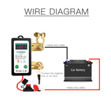 KTNNKG 12V DC Remote Battery Cut Off Switch Disconnect Ciruit Breaker with LED Voltmeter