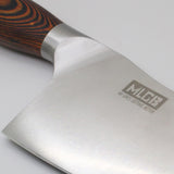 MLGB 7.5 inch Chinese Cleaver Knife - HC German Stainless Steel with Pakkawood Handle