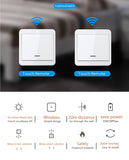 KTNNKG Wireless Smart Home Light Switch Kit,30M Remote Control,2 Transmitters 1 Receiver