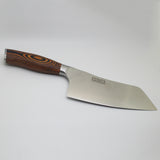 MLGB 7.5 inch Chinese Cleaver Knife - HC German Stainless Steel with Pakkawood Handle