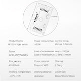 Wireless Remote Light Switch - 1 Transmitter and 1 Relay Receiver - Default ON OFF Adjustable