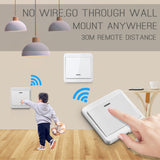 Wireless Remote Light Switch - 1 Transmitter and 1 Relay Receiver - Default ON OFF Adjustable