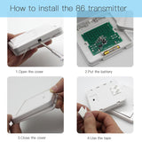 Wireless Remote Light Switch - 1 Transmitter and 1 Relay Receiver - Default ON OFF Adjustable