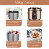 6L Black Garlic Fermenter, Kimchi machine,Sweet Rice Wine Maker Full Automatic,Natto Maker,Yogurt Pot - MLGB