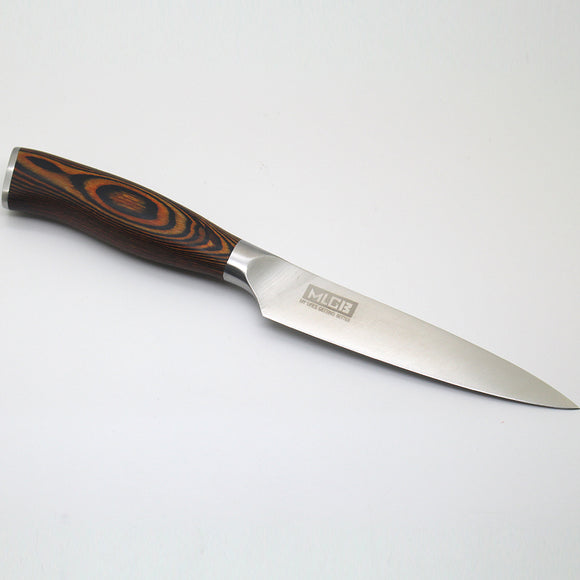 MLGB 4inch Paring Knife German Stainless Steel with Pakkawood Handle