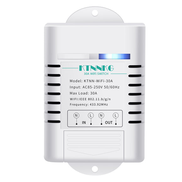 KTNNKG 30amps Smart Pump Switch, Water Heater Timer,Wi-Fi+Remote Control,AC 110V 220V